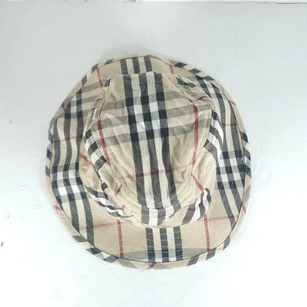 Burberry Women's Vintage Nova Check Medium Cotton Plaid Bucket Hat England
